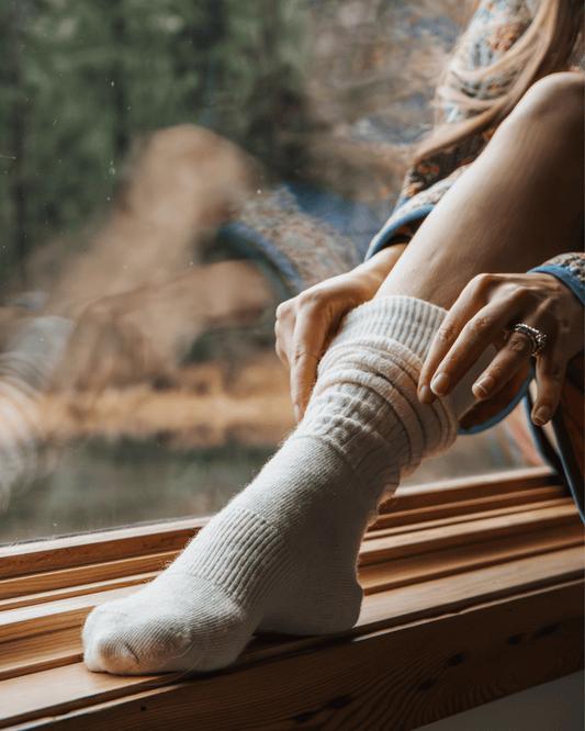 The Cable Knit Crew Sock