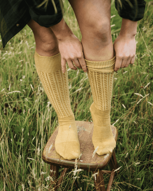 The Cable Knit Knee High Sock