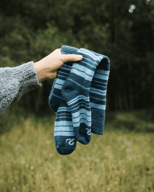 Mohair Wool Striped Knee High Sock for Everyday (+7 colors)