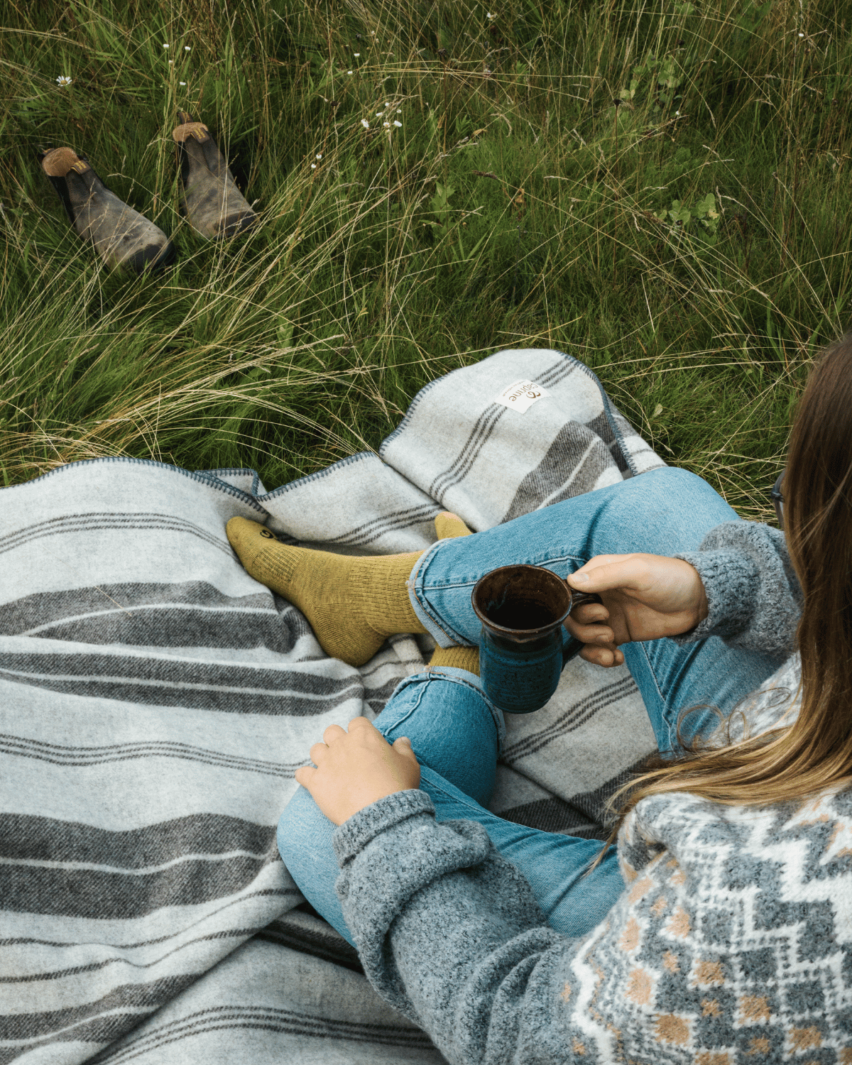 Mohair Merino Wool Throw Blanket (+3 colors)