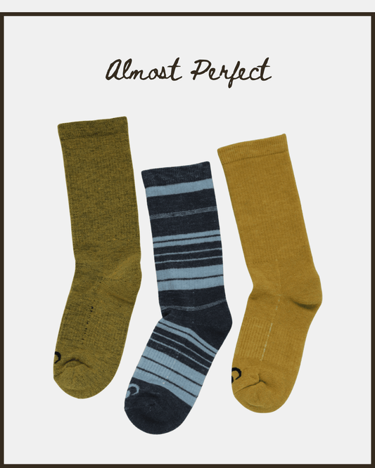 Patterned Casual Crew Sock - Almost Perfect