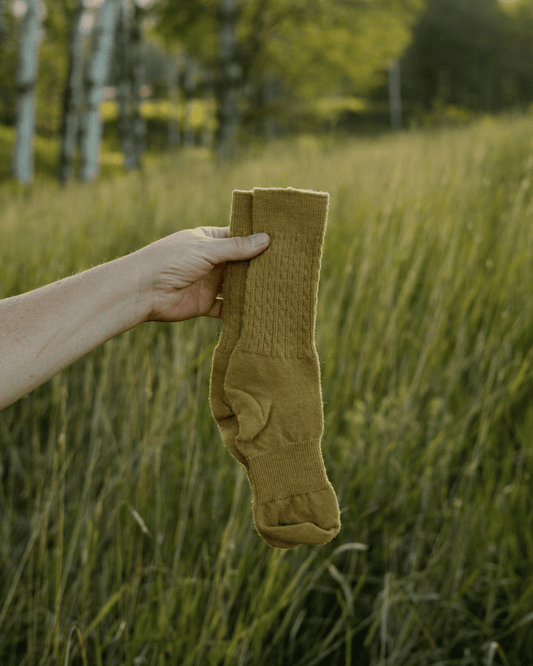 The Cable Knit Crew Sock