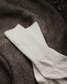 Mohair Wool Cable Knit Crew Sock (+4 colors)
