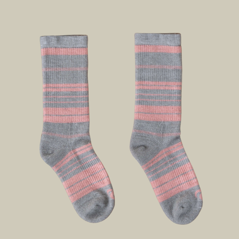 Mohair Wool Striped Crew Sock for Everyday (+6 colors)