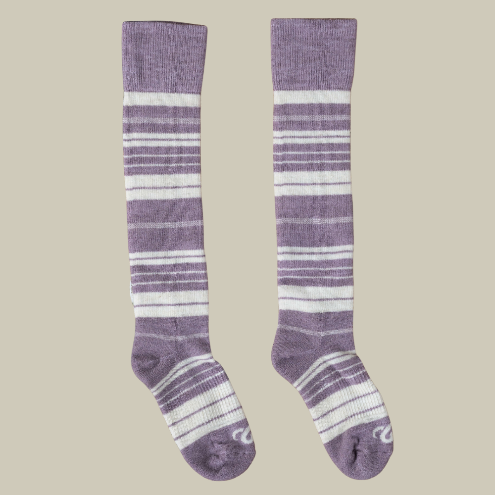 Mohair Wool Striped Knee High Sock for Everyday (+7 colors)